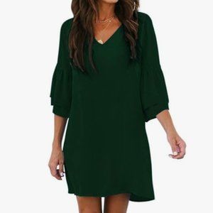 Belongsci -Dark Green Dress